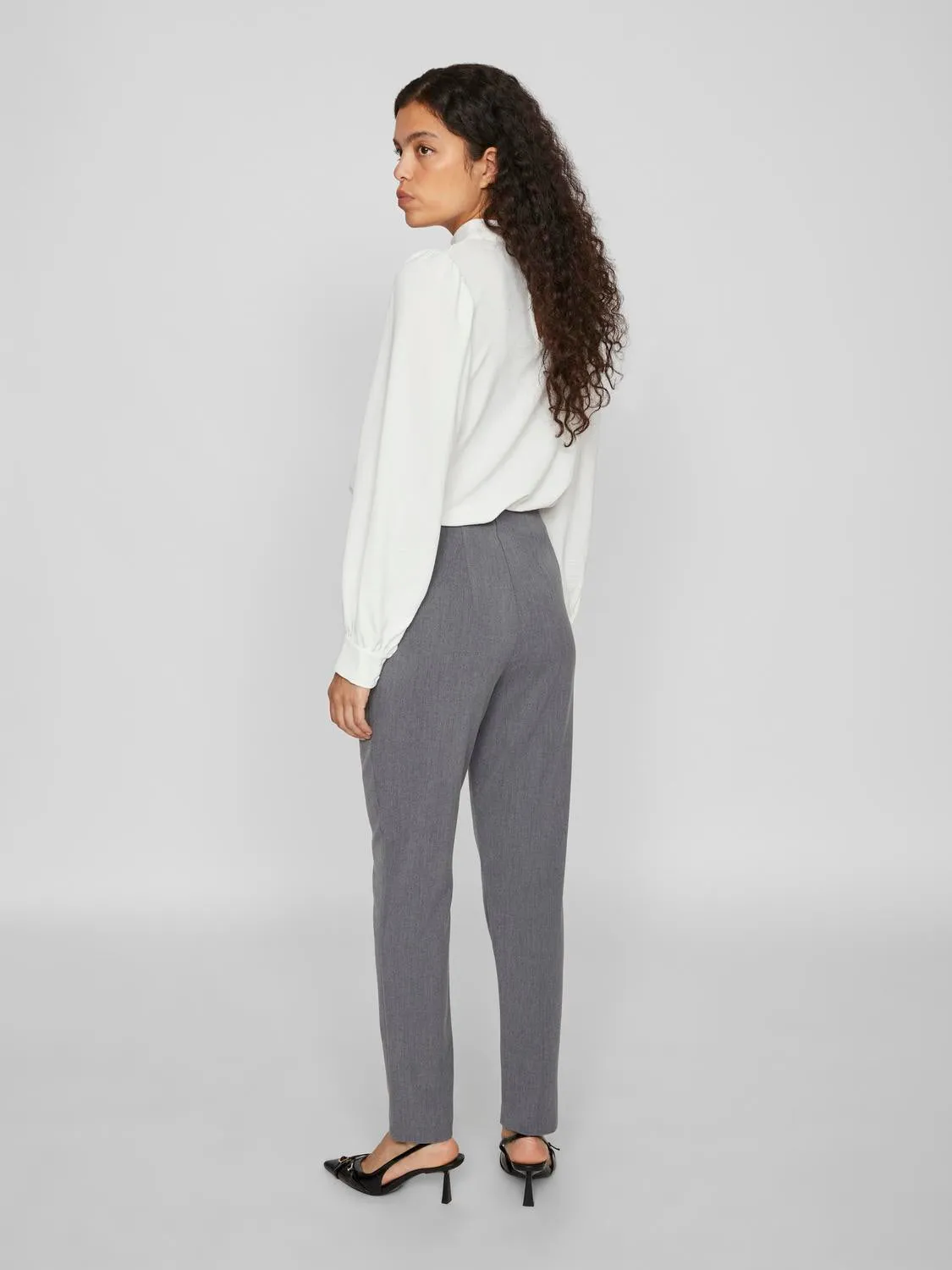 VIVARONE Trousers - Medium Grey Melange