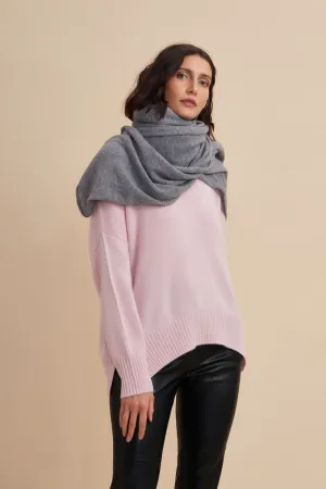 W. Cashmere Gala 100% Cashmere Travel Wrap | Grey