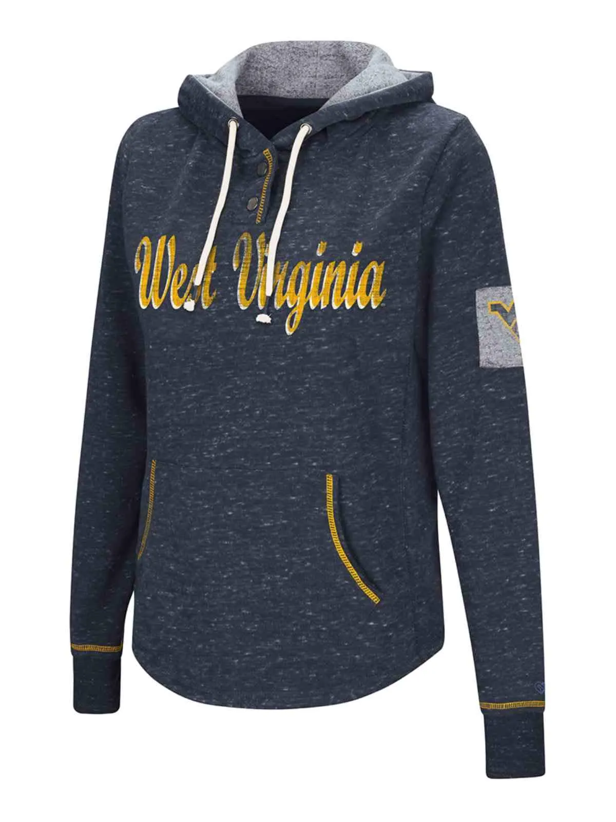 West Virginia Mountaineers WOMEN'S Soft Double Fleece Hoodie Sweatshirt