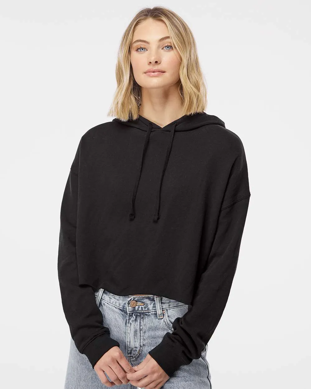 Women's Lightweight Crop Hooded Pullover